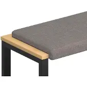 vidaXL Bankkussen Stof Taupe Diepte 35 cm