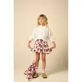Sissy-Boy Lichtroze rok met hondjes print | Maat: 134-140