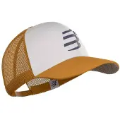 Compressport Trucker-pet Wit Oranje