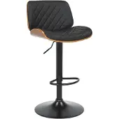 Invicta Barkruk CHICAGO 360° 89-111cm essenfineer kunstleer zwart bruin - 48797