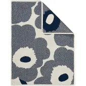 Marimekko Unikko handdoek 50x70 cm Off white-blueberry