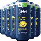 Nivea 6x Shampoo & Douchegel 3in1 Power 250 ml
