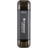 Transcend ESD310C 256 GB Externe SSD harde schijf USB 3.2 Gen 2 (USB 3.1), USB-C Zwart TS256GESD310C