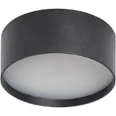 CMD LED plafondlamp 9094, Ø 15 cm, antraciet, IP44, metaal 9094, zwart, Aluminium, Modern, LED plafondlamp