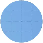 vidaXL Zwembadbodemmat, 16 stuks, Ø 235 cm, rond, EVA-schuim, blauw