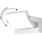 CMD LED-wandlamp buiten 9110, wit / opaal, Aluminium, Modern, LED wandlamp buiten