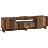 vidaXL LED tv-meubel EDE 153 x 35 x 43 cm Oud hout Bewerkt hout