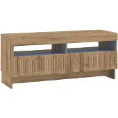vidaXL 5-delige LED TV-kast Artisanaal eiken Bewerkt hout