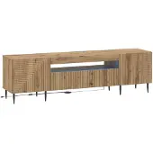 vidaXL LED tv-meubel HAARLEM 153 x 35 x 43 cm Artisanaal eiken