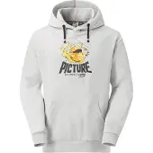 Picture Organic Clothing - Sweatshirts - Cheasy Hoodie Grey Melange voor Heren van Katoen - Maat L - Grijs