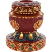 ABOOFAN Biddende Wieltjes Resin Houder Stabilen Basis Tibetan Decoratie