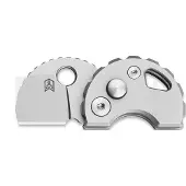 Bestechman Turtle - Beadblasted - Titanium vouwmes, grijs