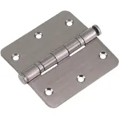 Starx Kogelscharnier met pen ronde hoek 89x89 RVS (per 3)