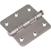 Starx Kogelscharnier met pen ronde hoek 76x76 RVS (per 3)