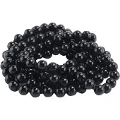 Jojomino Mode neppe parel lange trui ketting - zwart