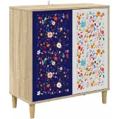 vidaXL Dressoir MAINZ Sonoma 69 x 33 x 75 cm Bewerkt hout