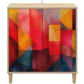 vidaXL Dressoir HEESCH, Sonoma, 69 x 33 x 75 cm, houtvezelplaat