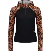 Mons Royale - Women's Bella Merino Long Sleeve Hood - Merino-ondergoed M, zwart