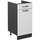 Vicco Keukenonderkast R-Line, Wit landelijk/Antraciet, 40 cm zonder werkblad