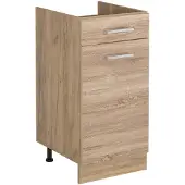 Vicco Keukenonderkast R-Line, Sonoma/Goudkleurig Eiken, 40 cm zonder werkblad