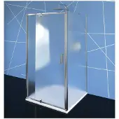 Polysan Easy Douchecabine aan drie zijden 90-100x70cm, draaideuren, links/rechts-uitvoering, glas met Brick-patroon