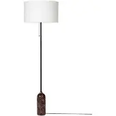 Gubi Gravity vloerlamp Maroon marble-white