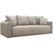 Sweeek 3 zits slaapbank met opbergruimte corduroy Taupe
