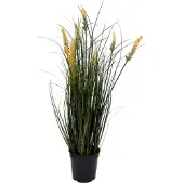 Oosterik Home Pennisetum fonteingras geel in pot H 56 kunstplant