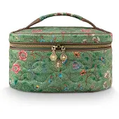 Pip studio Beauty Box Bags Cleo Beauty Case Flora Bangelore Green 26x16x16cm