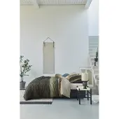 Beddinghouse Dekbedovertrek Kian Olive Green Satijn-240 x 200 / 220 cm | Lits-Jumeaux