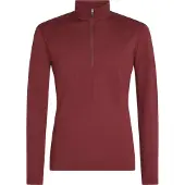 Icebreaker - Thermokleding - M Merino 200 Oasis LS Half Zip Port voor Unisex van Wol - Maat XL - Bordeauxrood