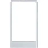 Hager Groot hoekig glas design frame polair wit - WD2231