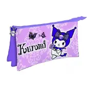 Hello Kitty Kuromi etui met 3 vakken, 22 cm
