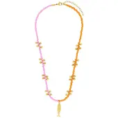 Lucardi Ketting goud / rosa