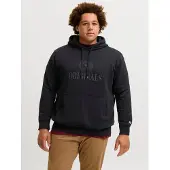 Jack & Jones Plus Size Tekst Hoodie EU5XL US3XL Zwart
