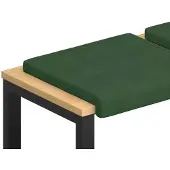 vidaXL Bankkussen 4 st corduroy Donkergroen Diepte 35 cm