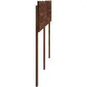 vidaXL Live Edge Hoofdbord ROSTOCK Donkerbruin 150 cm