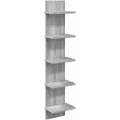 vidaXL Wandplank Grijs Sonoma 22 x 15 x 100 cm Bewerkt hout