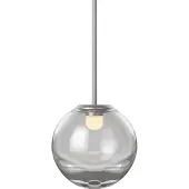 Bolia Hanglamp Blume Clear Glass / Grijs Snoer 13 cm