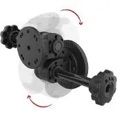 RAM Mount Dubbele Scharnierbevestiging Magneetbevestiging