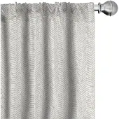 Abakuhaus Visgraatgordijnen – 2×75×225 cm – Microvezel – verduisterend tan-wit