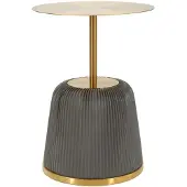 Mauro Ferretti Bijzettafel Egle End Table Grey Ø 40×55 cm