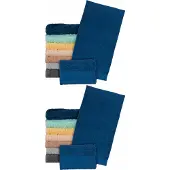 Reis Egypt Katoenen Badstof Handdoeken 70x140cm 500g/m2 Donkerblauw (2 stuks)