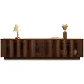 Idimex Lowboard OLE 175 cm van massief hout – afwerking in kastanje
