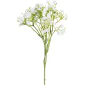 Easyplants | Kunsttak Gipskruid 46 cm wit | Zijde | Nepbloemen | wit | Onderhoudsvrij | Kant-en-klaar