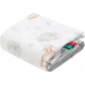Jukki Baby Deken Velvet 55x75cm Cloudy Bears - Zacht & Warm