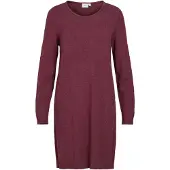Vila Gebreide jurk purper