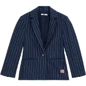 We fashion Blazer navy / bordeaux / wit