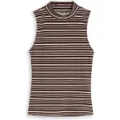 Tom Tailor DENIM Top chocoladebruin / wit