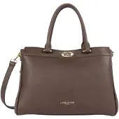Lancaster Handtas 'Lancaster Sac cabas main Avec fermoir Mademoiselle ROMY Marron' bruin